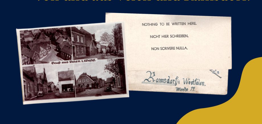 historische Postkarten Briefe Feldpost Fotos von und aus Velen und Ramsdorf. - 1