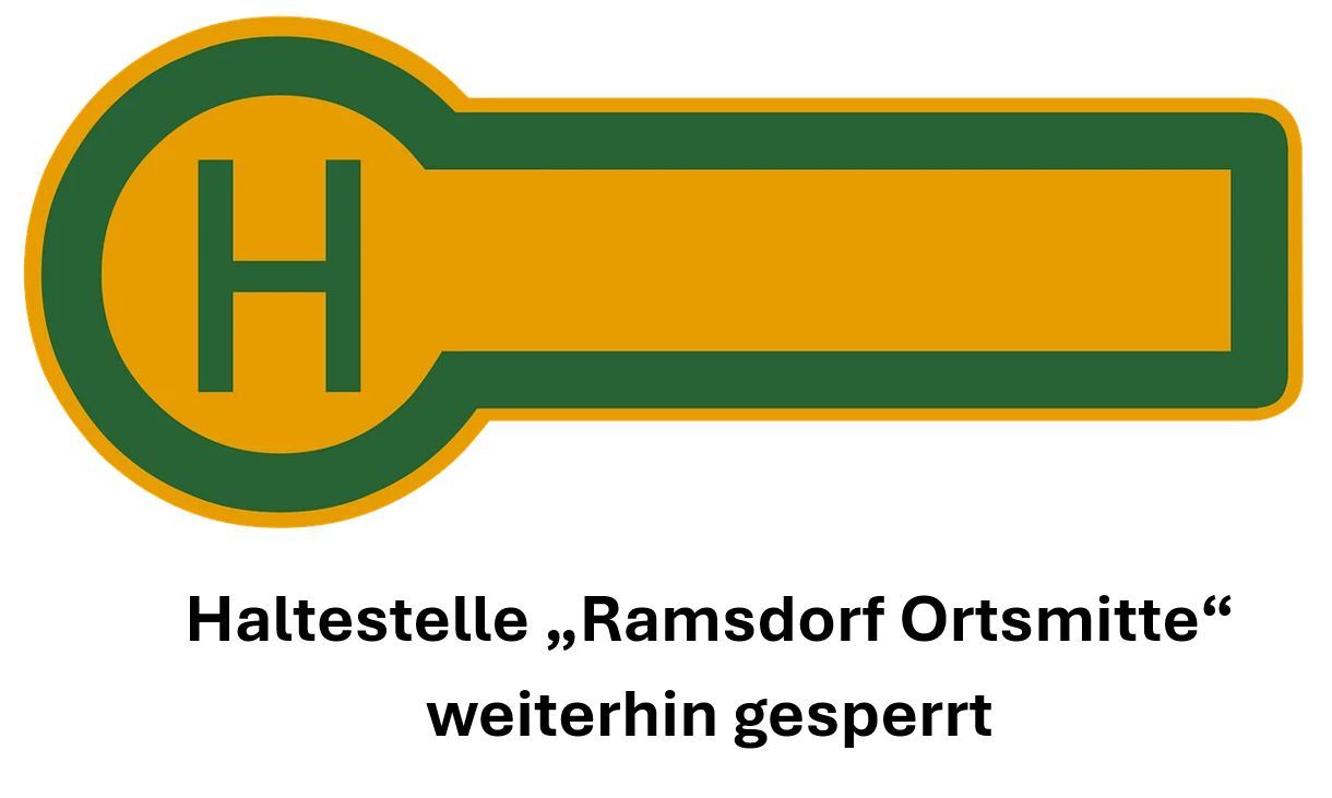 Haltestelle gesperrt