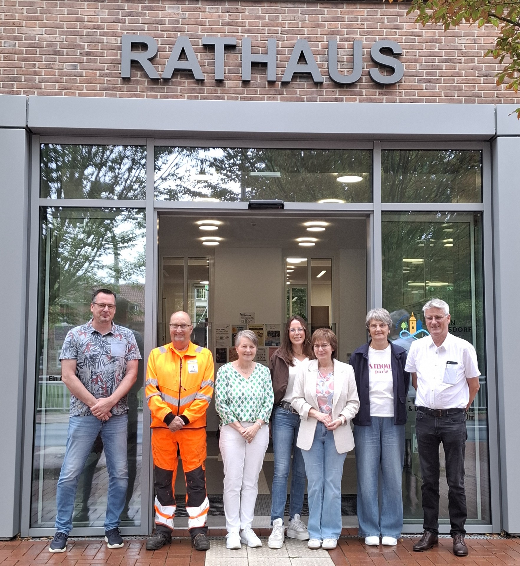 v.l. Tobias Bläker (Personalrat), M. Bock, S. Selting, N. Wewers, R, Zwilich, M. Liestener, M. Hund 