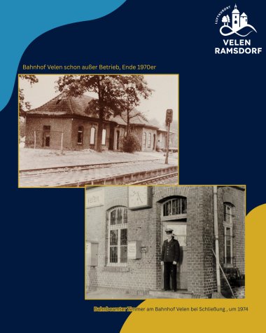 Postkarte aus Ramsdorf, o.D. Zeichnungen des Empfangsgebäudes des Ramsdorfer Bahnhofs, 1903 - 1 Postkarte aus Ramsdorf, o.D. Zeichnungen des Empfangsgebäudes des Ramsdorfer Bahnhofs, 1903 - 1