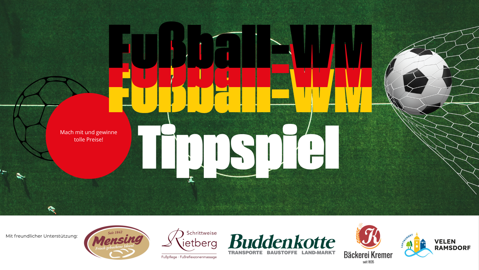 Grün Gelb Rot Dynamischer Stil Fußball Facebook-Titelbild - Copy